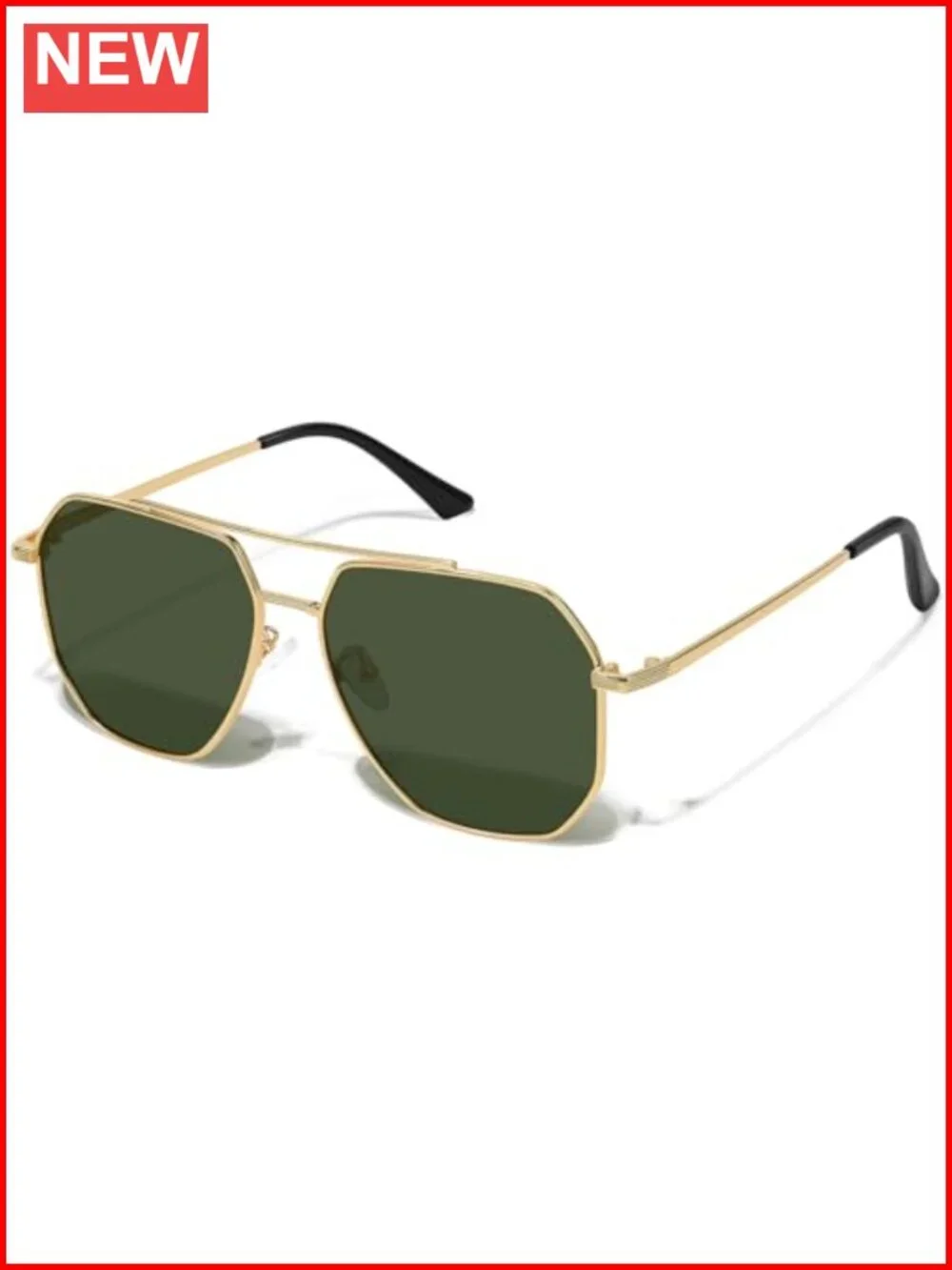 Retro Oversized Aviator Sunglasses for Women Men Polarized Metal Shades